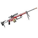 M200 Toy Sniper Gun,Toy Foam Blaster Sets with Rifle Scope&1 Magazines&10 Ejecting Bullet Case&20 Bullet Soft Bullet Gun Sports Toys(red)